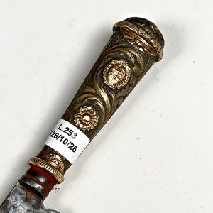 Cuchillo Criollo con Vaina de Platería y Oro - imagen 2