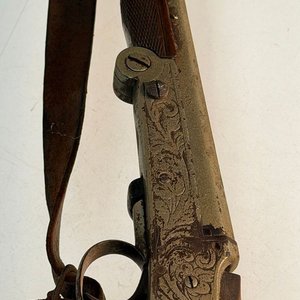 Fusil de Caza Antiguo Belga de Salón - Mediados Siglo XIX - imagen 7