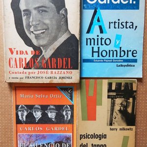 Lote de 5 Libros sobre Carlos Gardel y el Tango - imagen 1