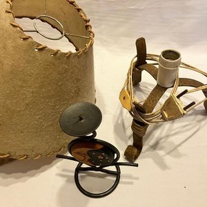 Lote Varios pantallas cónicas+ Estructuras/Bases de hierro+ Porta Vela - imagen 2