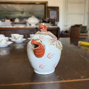 Juego de Té de Porcelana con Dragón: 2 Teteras, Azucarera, 6 Tazas y 6 Platos - imagen 19