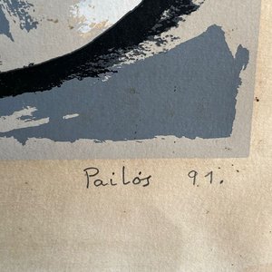 Serigrafía "Pez" de Pailos Firmada y Numerada 36/90 - imagen 3