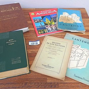 Lote de Libros: Diccionario Ilustrado, Gran Diccionario Español-Inglés, Solfeo y Cantos - imagen 4