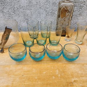 Juego de Cristalería: Vasos, Licorera y Hielera de Vidrio - imagen 3