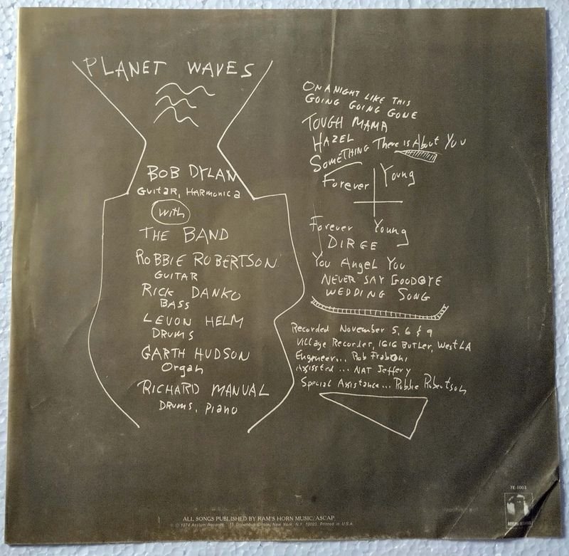 Bob Dylan - Álbum 'Planet Waves' de 1974 en LP Importado USA - imagen 3