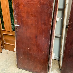 Dos Puertas de Madera y Vidrio con Marco Lustre Oscuro - imagen 4