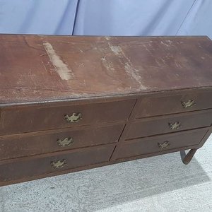 Cómoda de Madera con 6 Cajones y Herrajes de Bronce - imagen 2