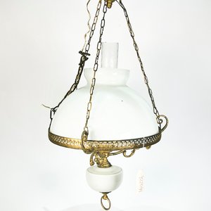 Lote siguiente: Colgante de Bronce con Opalina y Pantalla (con fisura)