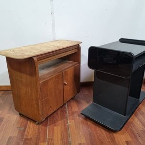 L 999 - 2 Piezas - Par de practicos modulos en madera, uno con puerta, el otro para TV, ideales para optimizar espacios (Medidas 90x38x71cm) - imagen 3