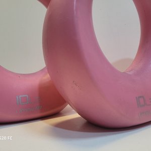 Lote de 5 Pesas Rusas Tipo Mancuerna Rosadas con Agarre Ergonómico - imagen 4