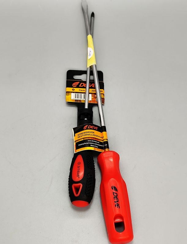 Par de Destornilladores Planos y Phillips Marca DEVE