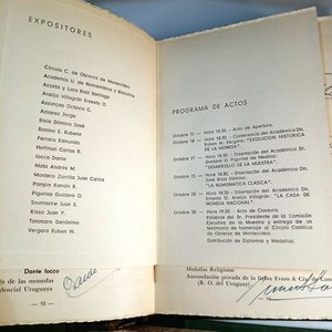 Publicaciones de la Academia Uruguaya de Numismática y Bibliofilia: Muestra Numismática 1960 y Cultura Italiana 1963 - imagen 16