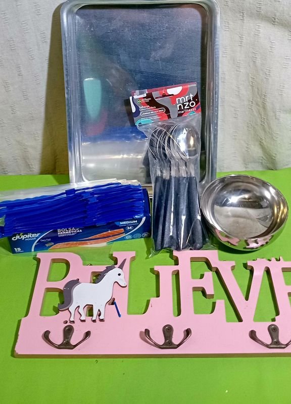 Asadera Rectangular, Bolsas Herméticas, 12 Cucharas y Recipiente de Acero Inoxidable - imagen 1