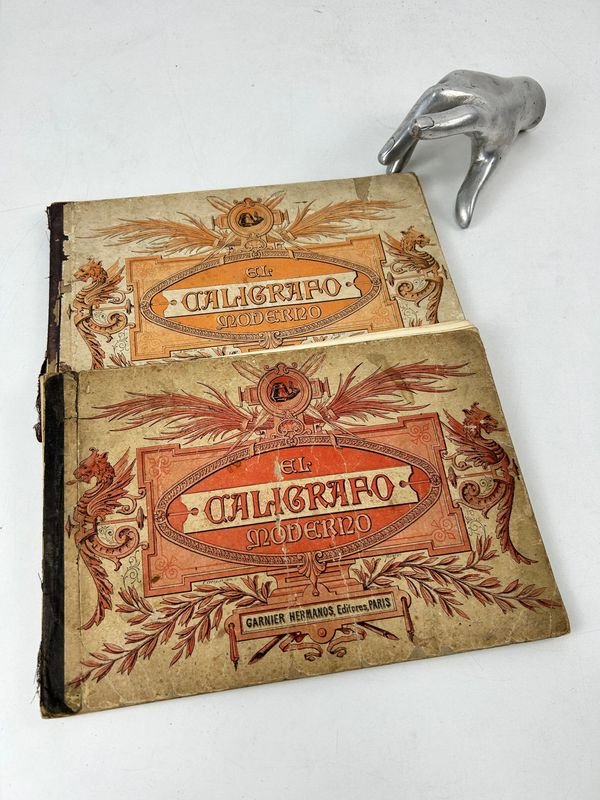 Lote siguiente: El Caligrafo Moderno en 2 Tomos - Libros Antiguos con Caligrafía