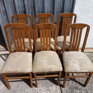 Juego de Comedor: Mesa de Madera con 6 Sillas - imagen 8