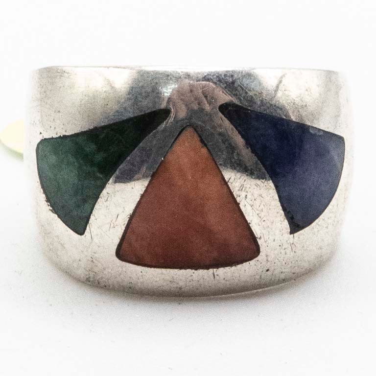 Anillo de Plata con Esmalte Multicolor