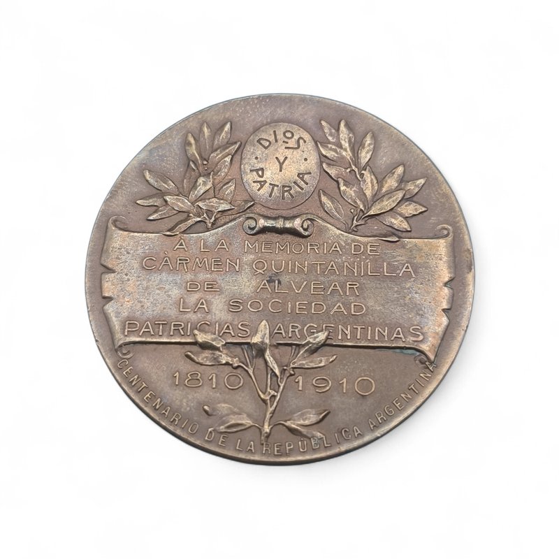 Medalla de Carmen Quintanilla De Alvear, 1910 - imagen 2