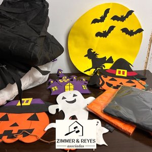 Decoración de Halloween: Calabazas, Fantasmas, Brujas y Murciélagos - imagen 2