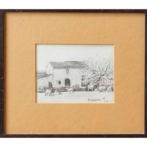 Lote anterior: Dibujo a Lápiz "Escena de Campo" por E. Ribeiro - 13 x 18 cm