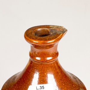 Porrón Antiguo Sellado de Cerámica, Altura 25 cm - imagen 3