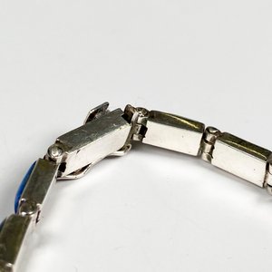 Pulsera de Plata con Lapislázuli, 16 cm - imagen 4