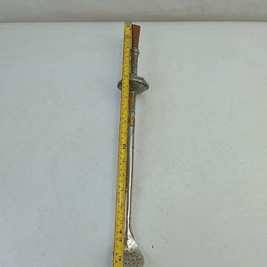 Importante Bombilla de Mate Grande en Alpaca y Bronce con Grabados Folclóricos - imagen 8