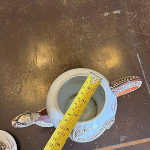 Juego de Té de Porcelana con Dragón: 2 Teteras, Azucarera, 6 Tazas y 6 Platos - imagen 22