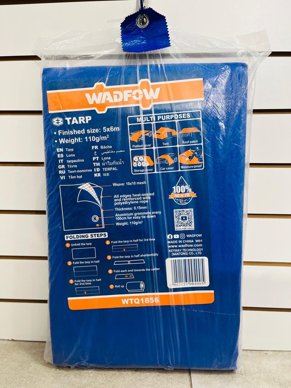 Lona Wadfow Azul 5x6m Resistente al Agua - imagen 1