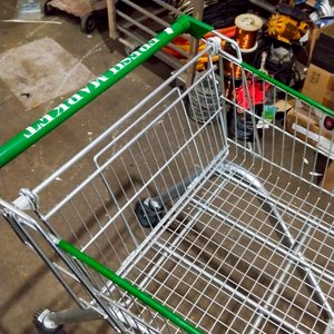 Carro de Supermercado Verde con Ruedas - imagen 3