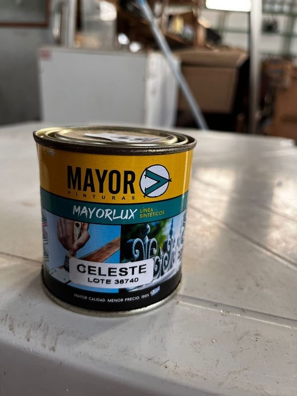 Pintura Sintética Celeste Mayorlux 225 ml