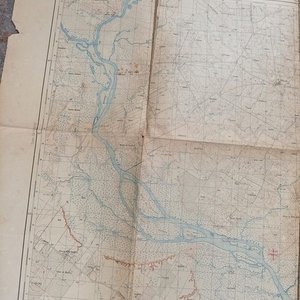 Antiguo Plano Geográfico de Los Cerrillos, Uruguay - Instituto Geográfico 1949 - imagen 1