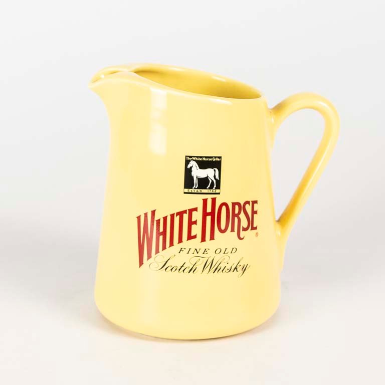 Jarra de whisky White Horse de cerámica inglesa para decoración - imagen 2