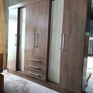 Ropero Grande de MDF con 6 Puertas y 3 Cajones - imagen 3