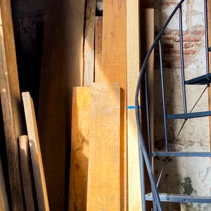 Lote de 25 tablones de madera: cedro, cerejeira y pino - imagen 2