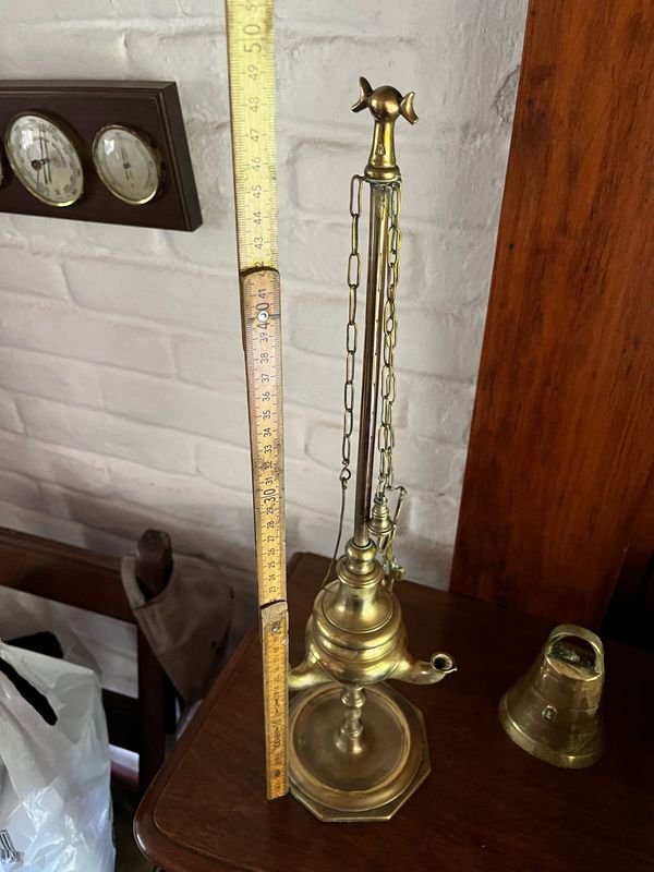 Lámpara de aceite en bronce - Artículo de colección - imagen 1