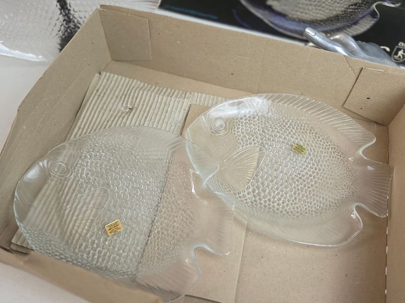 Bandeja y platos arcoroc para pescado en caja original - imagen 3