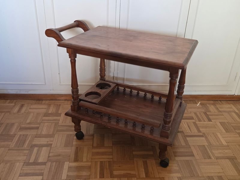Barcito rodante en madera maciza de excelente condición - imagen 4