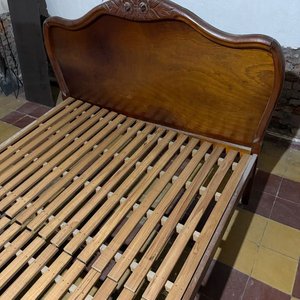 Cama Estilo Francés de Plaza y Media en Madera - imagen 4