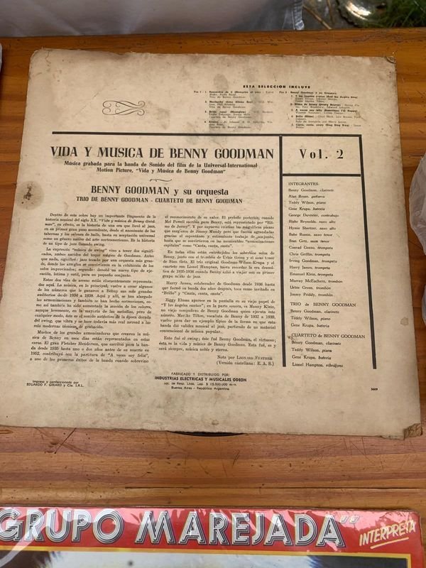 Vinilo Benny Goodman - Disco de Vinilo en Excelente Estado - imagen 2
