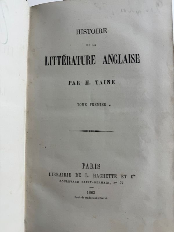 Colección de libros antiguos de Historia de la literatura inglesa - imagen 4