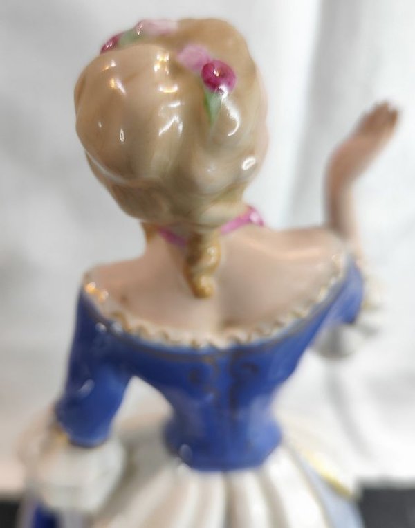 Figurina de loza checa ROYAL DUX dama de gran tamaño - imagen 5