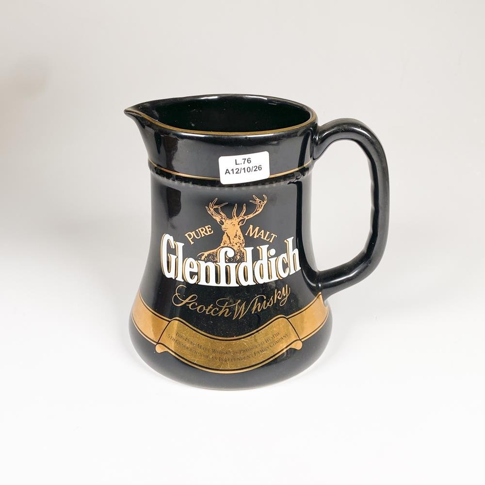 Jarra de Loza Negra Glenfiddich Scotch Whisky - 15 cm