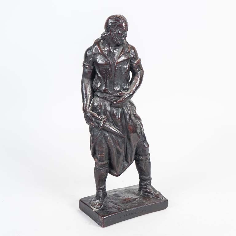 Figura terracota de gaucho para decoración - imagen 1