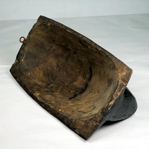 Máscara Africana de Rostro en Madera Tallada - 39 x 20 cm - imagen 3