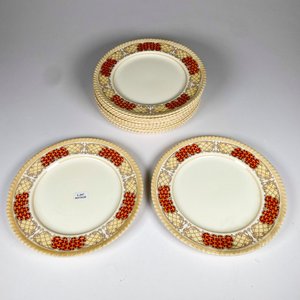 Doce Platos Llanos de Loza Inglesa Johnson Bros "Old English" - imagen 2