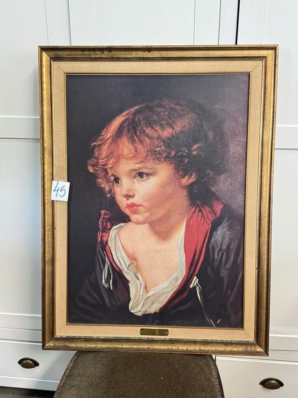 Lote siguiente: CUADRO DEL NIÑO. 84x62cm