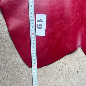 Lote de Cuero Natural Napa Rojo Brillante - imagen 3