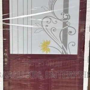 PUERTA INTERIOR EN ALUMINIO CON VIDRIO MOTIVO GUARDA, -MEDIDAS 0.80X2MTS SIN PICAPORTE - imagen 3