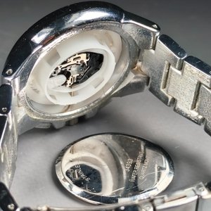 Reloj de Pulsera Montres Carlo Plateado con Números Romanos - imagen 4