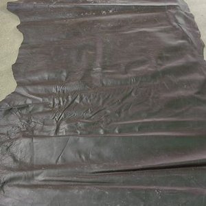Lote de Cuero Nobuck Grueso Marrón Oscuro - imagen 3